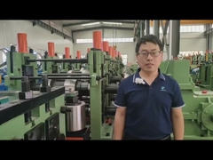 خط إنتاج أنابيب الفولاذ السريع الدهون PLC التحكم في غرفة داخلية ERW أنابيب طاحونة 600 كيلوواط الطاقة