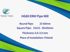 مطحنة الأنابيب الدقيقة للأنابيب المربعة المستديرة من الفولاذ المغلفة 80m/min