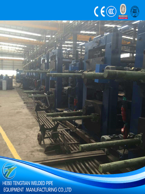 الصلب ذو السبائك المنخفضة الملحومة عالية التردد Erw Tube Mill Line Milling Saw