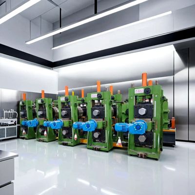 مطحنة أنابيب ملحومة من الفولاذ الكربوني يتم التحكم فيها بواسطة PLC متقدمة