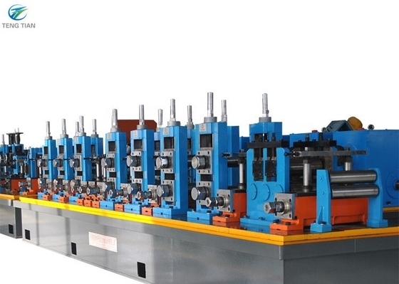 خط إنتاج أنابيب الفولاذ المطاطي عالي التردد 90m/Min 200kw