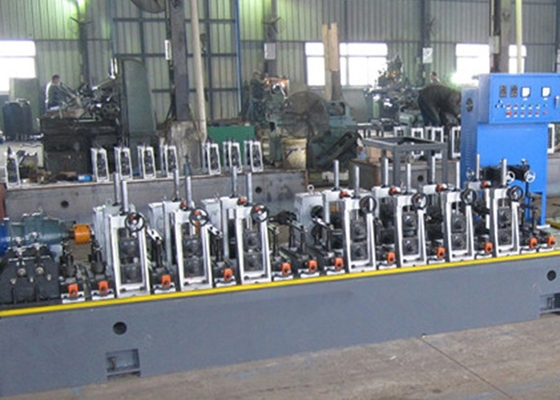 آلة صناعة أنابيب الفولاذ ذات التردد العالي Cnc 12mm MS Tube Mill Machine