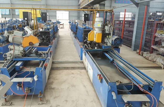OD 1000-2100mm Max 80m/Min مربع أنابيب مصنع صناعة الأطر الحديدية معدات لحام