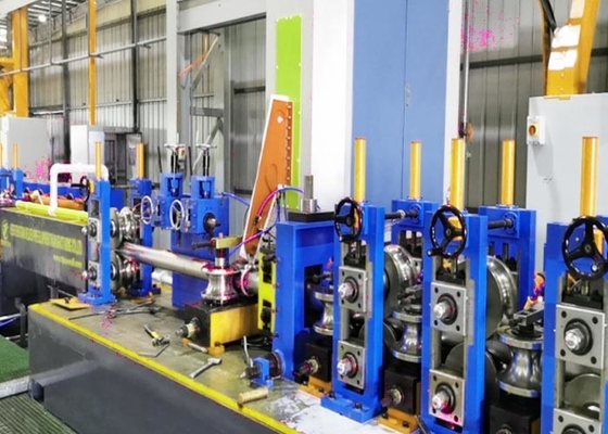 طاحونة أنابيب عالية التردد للأنابيب من الفولاذ الكربوني 60-127mm أنابيب مستديرة