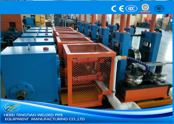 خط إنتاج طاحونة أنابيب ERW المعدلة توفير الطاقة اللون الأزرق HG32