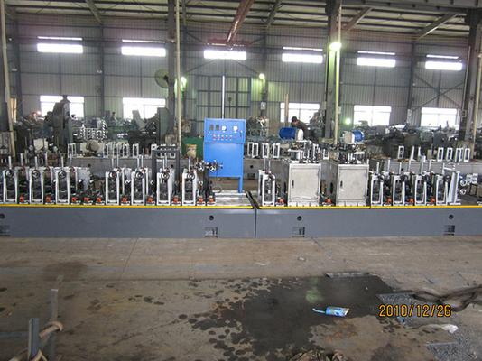 PLC التحكم ERW لحام أجهزة صنع أنابيب الفولاذ المقاوم للصدأ 114mm OD قطر