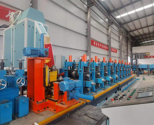 مطحنة الأنابيب الملحومة عالية التردد HG165 آلة تصنيع الأنابيب عالية التردد للأنابيب المتينة