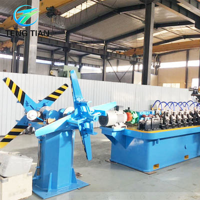 خط إنتاج أنابيب الصلب عالية الدقة الكربون والصلب المجلفن HG50 ERW مطحنة الأنبوب