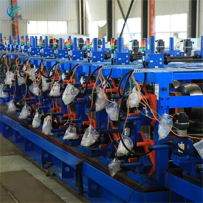 حياة خدمة طويلة خط إنتاج أنابيب الفولاذ ERW مع 1000kw إمدادات الطاقة