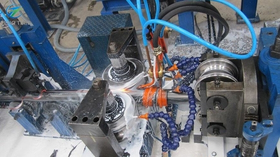 آلة تصنيع الأنابيب الفولاذية شبه الآلية 2.5kw