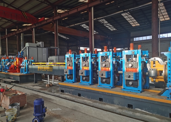 خط إنتاج الأنابيب الفولاذية ذات الجهد العالي الداخلي 3-8 مم 600KW 380v/440v
