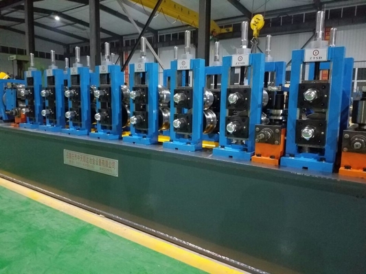 ERW آلة أنابيب الفولاذ عالية التردد 6-32mm OD PLC Control