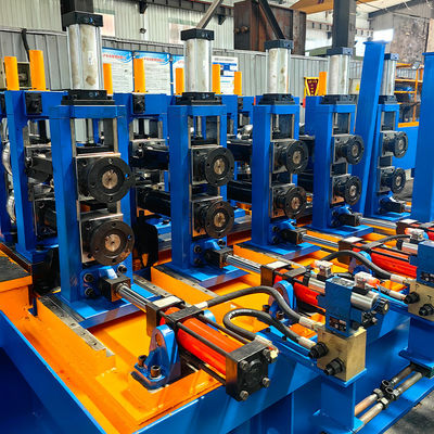 مطحنة الأنابيب الملحومة عالية التردد من الفولاذ الكربوني بقطر 76-203 مم